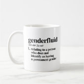 Genderfluid-Definition - definierte LGBTQ-Begriffe Kaffeetasse (Links)