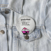 Genderfluid Definition - definierte LGBTQ Button (Beispiel)