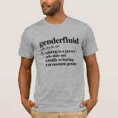 Genderfluid Definition - definierte LGBTQ T-Shirt (Vorderseite)