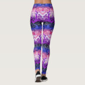 Genderfluid Dragon Damask - Genderfluid-Stolperfla Leggings (Rückseite)