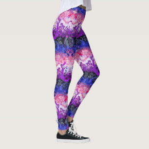 Genderfluid Dragon Damask - Genderfluid-Stolperfla Leggings