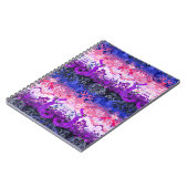 Genderfluid Dragon Damask - Genderfluid-Stolperfla Notizblock (Linke Seite)