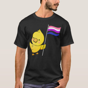 Genderfluid Duck Genderfluid clipart T-Shirt