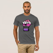 Genderfluid-Faust T-Shirt (Vorne ganz)