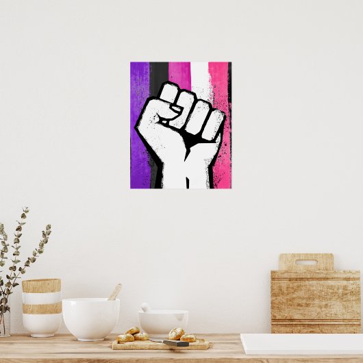 GENDERFLUID FIST POSTER (Küche)