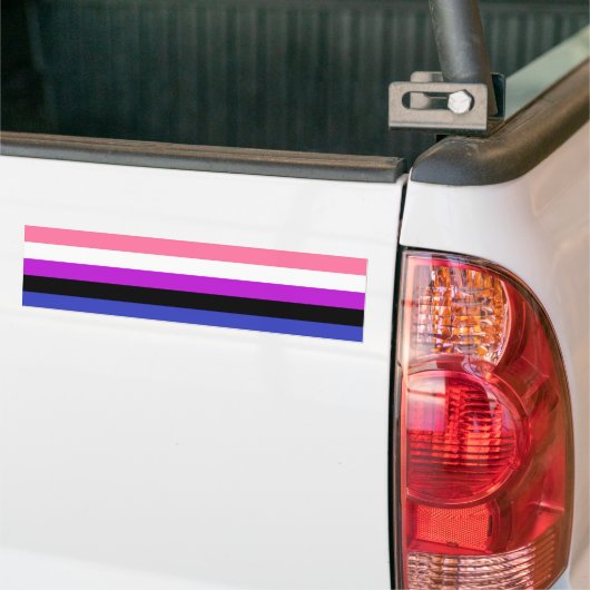 Genderfluid-Flag Autoaufkleber (Auf Lkw)