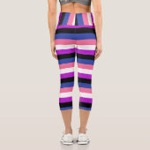 Genderfluid-Flag Capris (Rückseite)