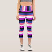 Genderfluid-Flag Capris (Vorderseite)