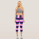 Genderfluid-Flag Capris (Vorderseite)