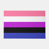 Genderfluid Flag Doormat Fußmatte (Vorderseite)
