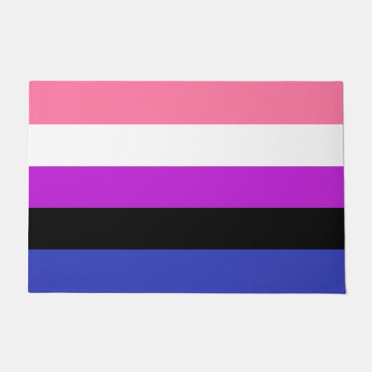 Genderfluid Flag Doormat Fußmatte (Vorderseite)