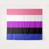Genderfluid Flag Extra große LGBT Wandteppich (Vorderseite (Horizontal))