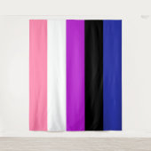 Genderfluid Flag Extra große LGBT Wandteppich (Vorderseite)