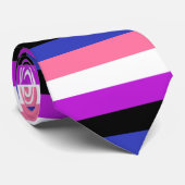 Genderfluid-Flag Krawatte (Gerollt)