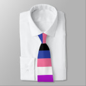 Genderfluid-Flag-Krawatte Krawatte (Gebunden)
