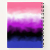 GenderFluid Flag Notebook Notizblock (Rückseite)