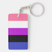 Genderfluid-Flag Schlüsselanhänger (Rückseite)