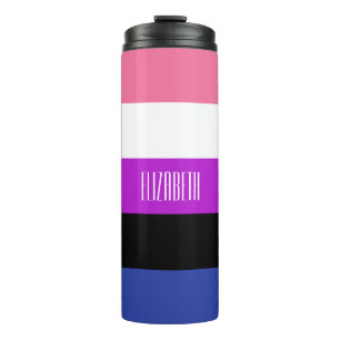 Genderfluid-Flag-Thermaltumbler Thermosbecher