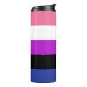 Genderfluid-Flag-Thermaltumbler Thermosbecher (Nach links gedreht)