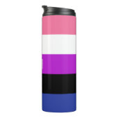 Genderfluid-Flag-Thermaltumbler Thermosbecher (Nach rechts gedreht)