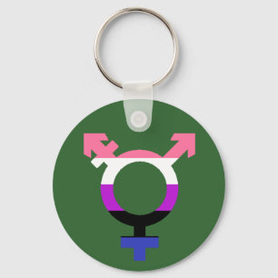 Genderfluid-Flag-Trans-Symbol Schlüsselanhänger
