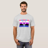 Genderfluid-Flag-Trans-Symbol T-Shirt (Vorne ganz)