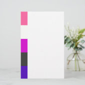 Genderfluid Flagge Briefpapier (Stehend Vorderseite)
