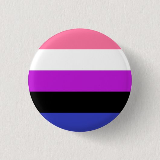 Genderfluid Flagge Button (Vorderseite)