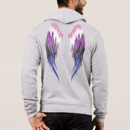 Genderfluid - Flagge - Halo - Flüge Hoodie