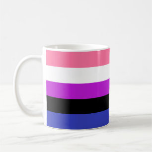 Genderfluid-Flagge Kaffeetasse