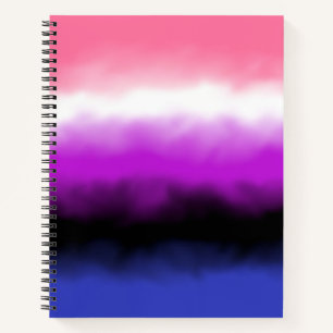Genderfluid-Flagge Notizbuch