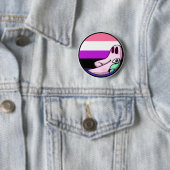 Genderfluid Freshno Night Crawler Pride Button (Beispiel)
