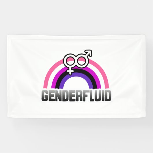 Genderfluid Gender Symbol Banner (Horizontal)