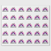 Genderfluid Gender Symbol Geschenkpapier (Flach)