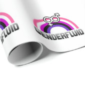 Genderfluid Gender Symbol Geschenkpapier (Rolleneckpunkt)