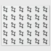 Genderfluid Gender Symbol Geschenkpapier (Flach)