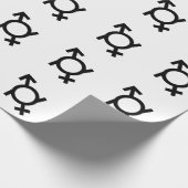 Genderfluid Gender Symbol Geschenkpapier (Ecke)