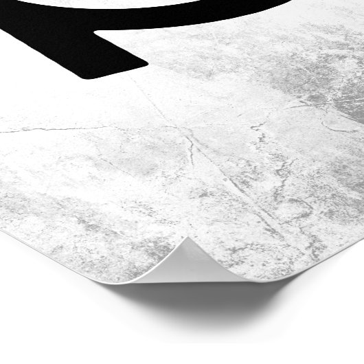 Genderfluid Gender Symbol Poster (Ecke)