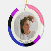 Genderfluid genderqueer Stolz Geschenk Keramik Ornament (Links)