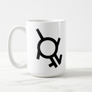 Genderfluid-Intergender und Neutrois-Generikum-Sym Kaffeetasse