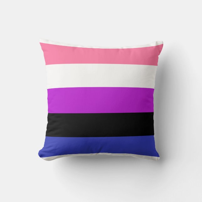 Genderfluid Kissen (Vorderseite)
