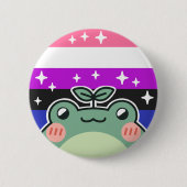 Genderfluid LGBT-Flag Button (Vorderseite)