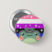 Genderfluid LGBT-Flag Button (Vorne & Hinten)