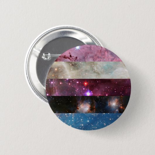 Genderfluid Nebelfleck-Flaggen-Button Button (Vorne & Hinten)