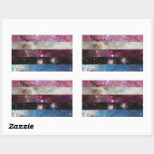 Genderfluid nebulaflagge Aufkleber (Blatt)