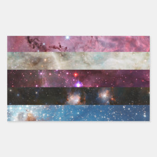 Genderfluid nebulaflagge Aufkleber