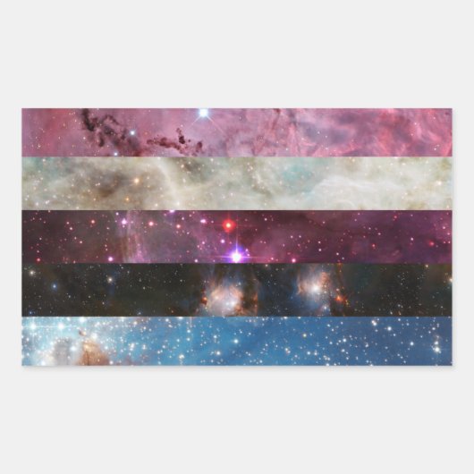 Genderfluid nebulaflagge Aufkleber (Vorderseite)