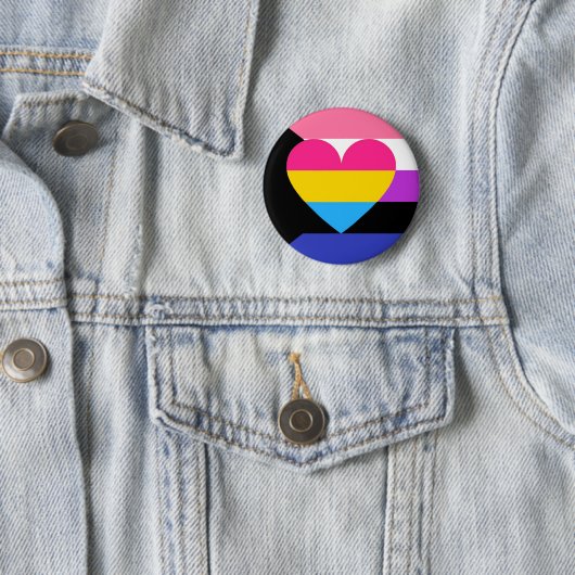 Genderfluid Panromantic Demisexual Stolz-Knopf Button (Beispiel)