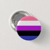 Genderfluid-Pride-Abzeichen Button (Vorne & Hinten)