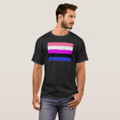 Genderfluid Pride Flag national pride T-Shirt (Vorne ganz)
